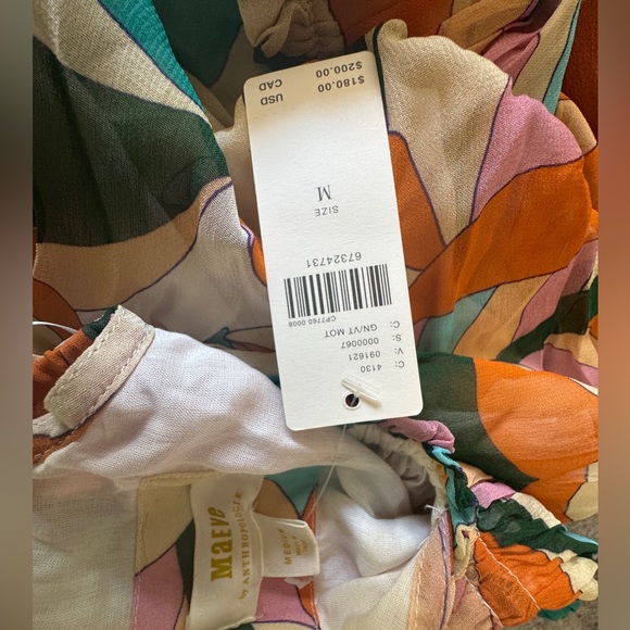 🪷Anthropologie Maeve Keyhole Halter Tiered Bohemian Maxi Dress, NWT✨ - Picture 5 of 5